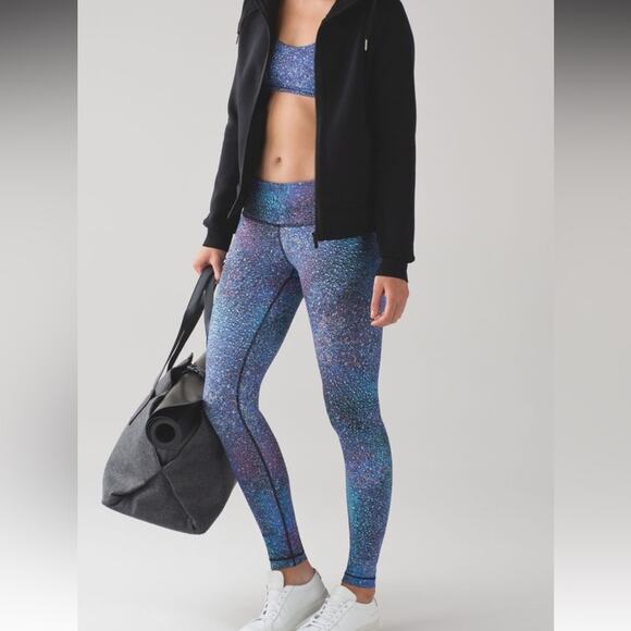 Lululemon Wunder Under Pant Strive Multi Black - Picture 2 of 7